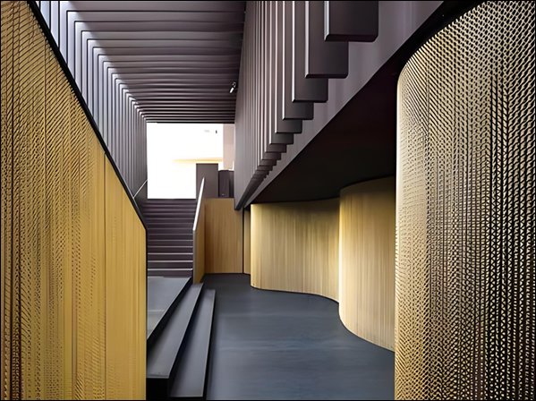 Architectural Coil Drapery Mesh Curtain 