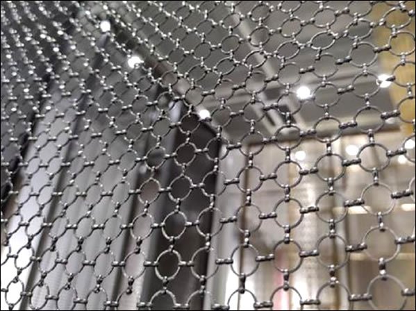 Stainless Steel Ring Mesh Coil Drapery for Interior Partitions