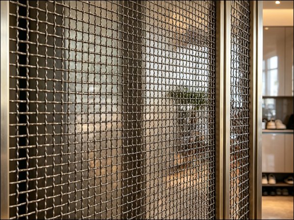 Crimped Woven Mesh Partition Panels