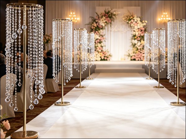 Metal Bead Curtain Panels Aisle