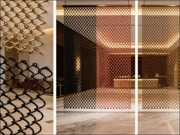 Aluminum Chain Link Mesh Curtains