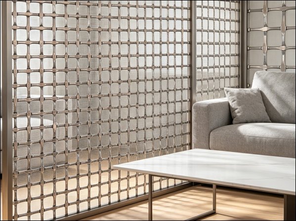 Crimped Mesh Interior Design Panels
