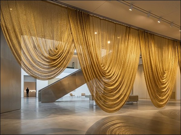 Metal Ring Mesh Window Drapery