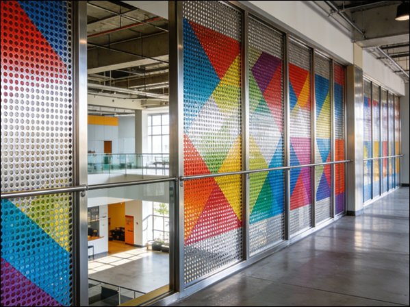 Perforated Metal Interior Partitions