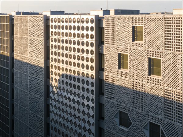 Circular Perforated Aluminum Facade Panels