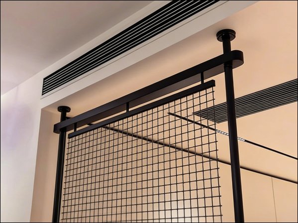 Black Welded Mesh Partition Panels