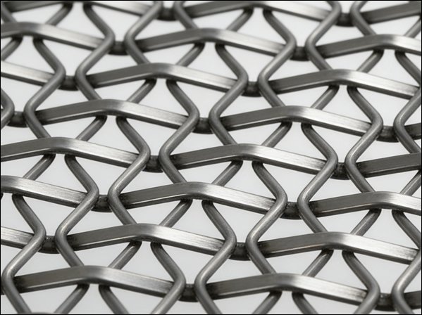 Decorative Woven Twisted Link Mesh