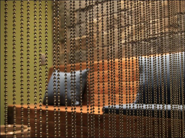 Metal Bead Curtain Partition for Dividing Commercial and Residential Spaces