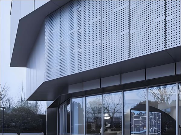 Architectural Mesh Panels for Exterior Wall Cladding