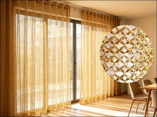 Ring Mesh Curtain Drapery Panels