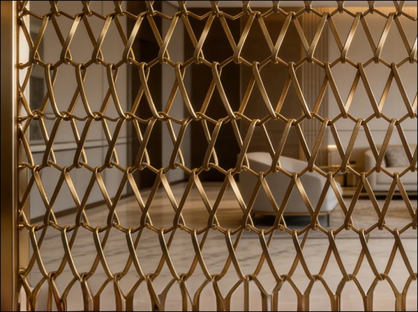 Flexible Spiral Mesh Office Partitions