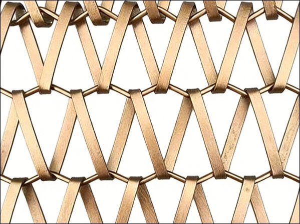 Metallic Spiral Mesh Ceiling Panels