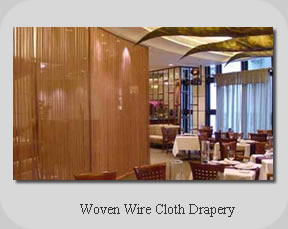 Woven Wire Cloth Drapery